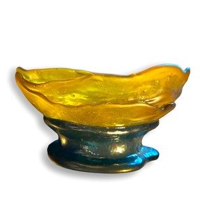 Fish Design by Gaetano Pesce Big Collina Basket in Amber, Emerald Green (Teal)